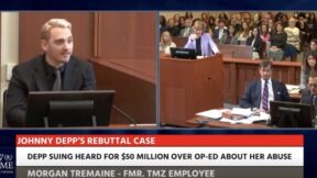 Ex-TMZ employee Morgan Tremaine testifies during Depp, Heard trial