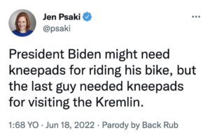 @psaki parody tweet
