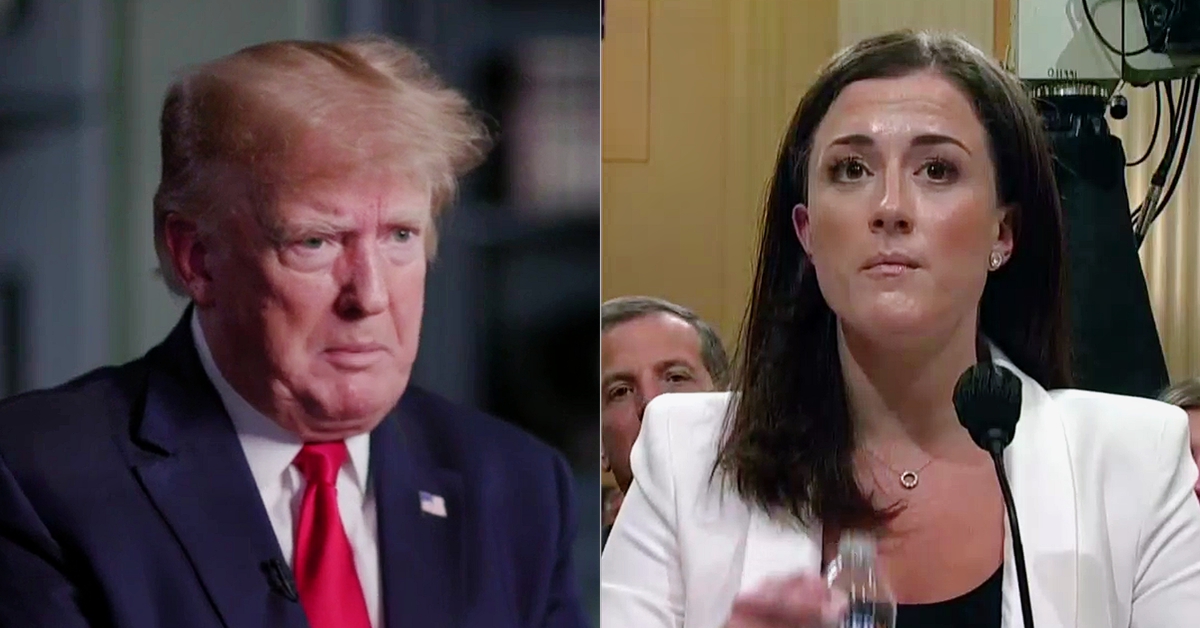 GOP Donors Worry Trump's 'The One Republican Who Can Lose In 2024' After Blockbuster Jan. 6 Testimony split image Cassidy Hutchinson