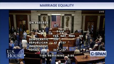47 House Republicans Join All Democrats in Voting to Codify Same-Sex Marriage into Law