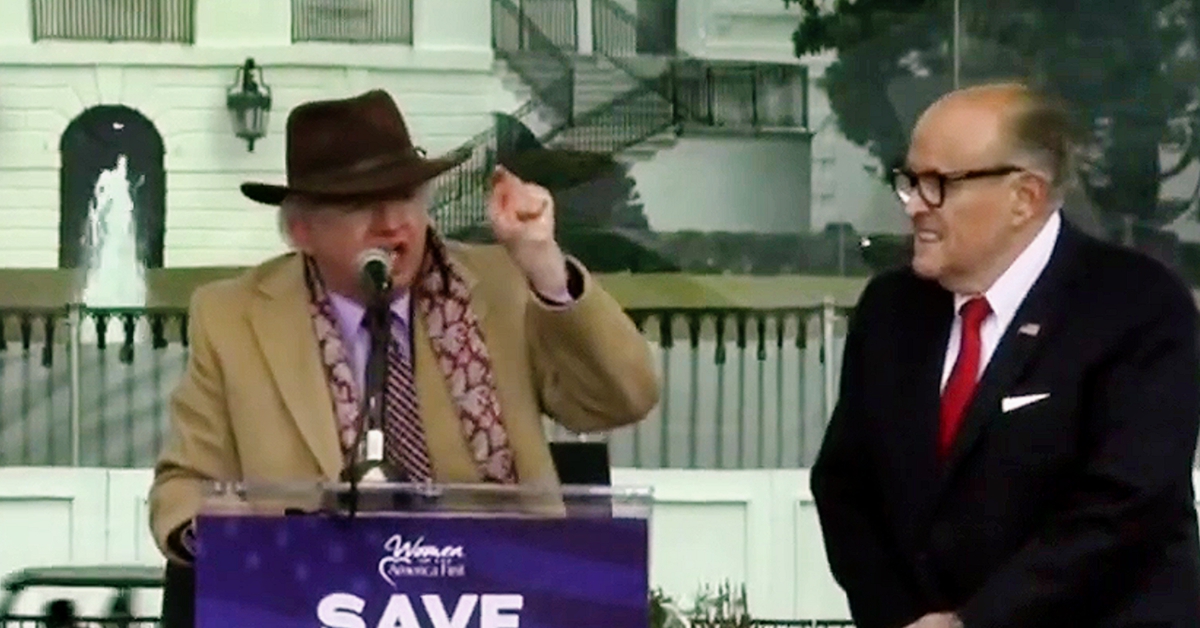 John Eastman at Trump rally Jan 6