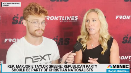 Marjorie Taylor Greene Lashes Out at Rachel Maddow and 'Godless Lying Left'