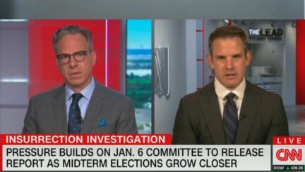 Adam Kinzinger and Jake Tapper