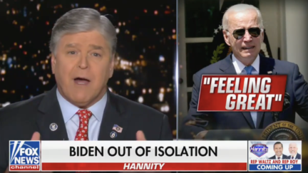 Hannity Rips Biden for Getting Weaker Covid Strain vs. Trump