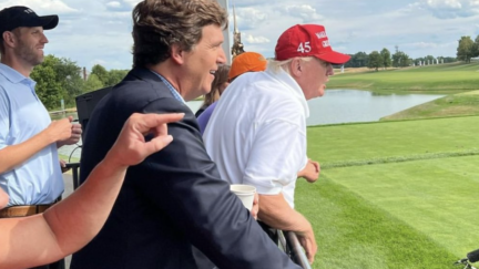 Tucker Carlson Joins Donald Trump on the Golf Course at Saudi Backed Tournament
