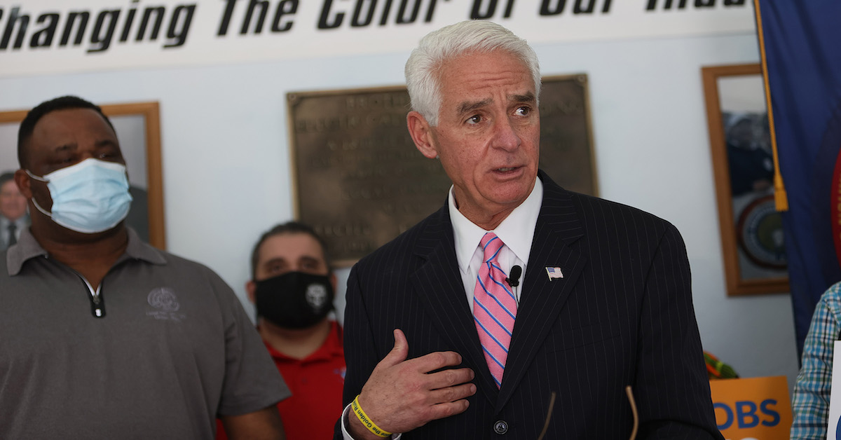 Charlie Crist Shouted Down by Protesters