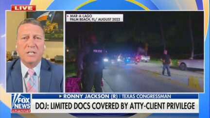 Rep. Ronny Jackson (R-TX) on Fox News on Aug. 30
