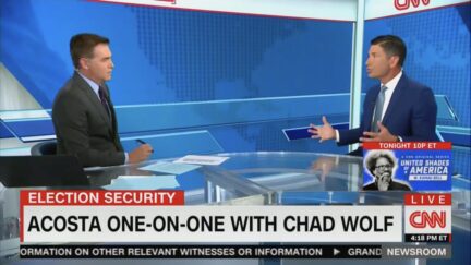 Jim Acosta interviewing Chad Wolf