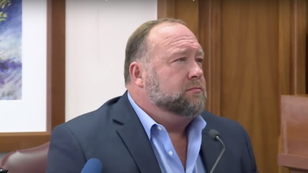 Alex Jones Confronted with Video Blasting Judge and Jury at Trial