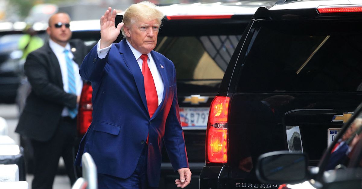 Donald Trump outside Trump Tower in New York City August 10, 2022