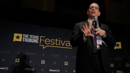 Evan Smith, CEO of Texas Tribune, hosting TribFest event