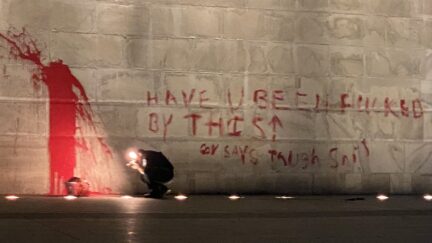Vandal Strikes Washington Monument After Apparently Feeling Shafted by Uncle Sam