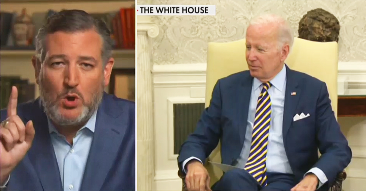 Ted Cruz and Joe Biden split screen
