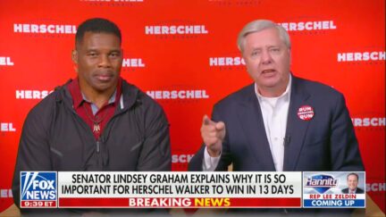 Herschel Walker and Sen. Lindsey Graham (R-SC) on 'Hannity' on Oct. 27