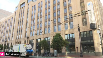 Garbage Truck Passes Twitter HQ as Musk Takes Over via Reuters Live Stream