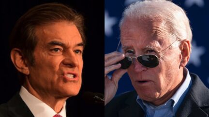 Mehmet Oz and Joe Biden