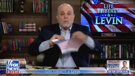 Mark Levin rips photo of American Flag