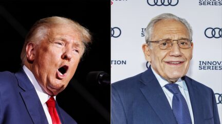 Trump LOSES It On Bob Woodward For Releasing Tapes of Their Interviews Getty split