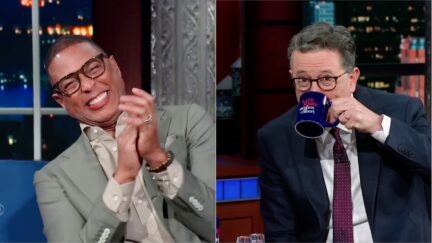 Don Lemon Busts Out Laughing As He and Colbert Roast CNN Honcho Chris Licht