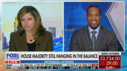 Maria Bartiromo and John James