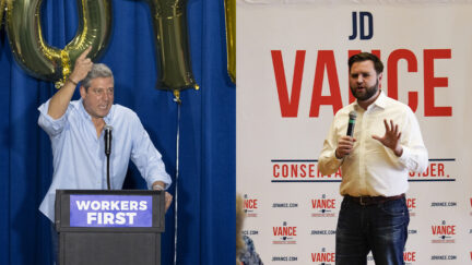 Tim Ryan and JD Vance at Campaign Events