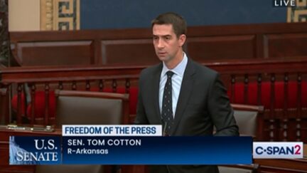 Tom Cotton objects to the Press Act