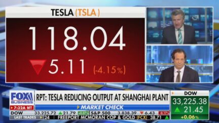 Fox Business on Tesla Drop