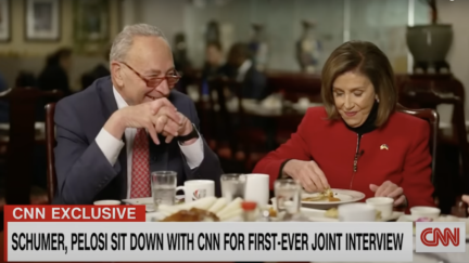 Chuck Schumer, Nancy Pelosi Get Chummy with CNN Reporter As They Trade Trump Insults