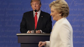 Donald Trump, Hillary Clinton at debate