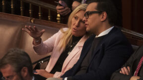 Marjorie Taylor Greene and George Santos