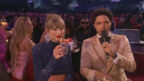 Taylor Swift and Trevor Noah