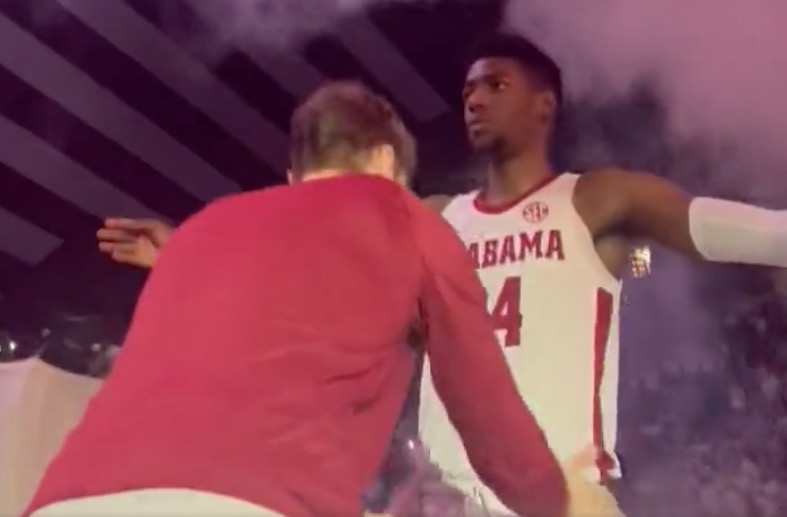 WATCH: Alabama Basketball Star Defies Murder Weapon Controversy With ‘Pat-Down’ Introduction