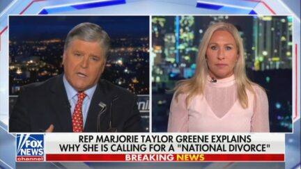 Sean Hannity Agrees with Marjorie Taylor Greene on 'National Divorce' — Then She Warns of Coming Civil War