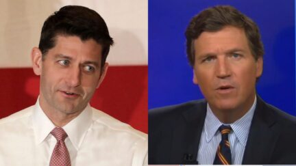 Paul Ryan and Tucker Carlson