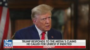Donald Trump talks to Sean Hannity
