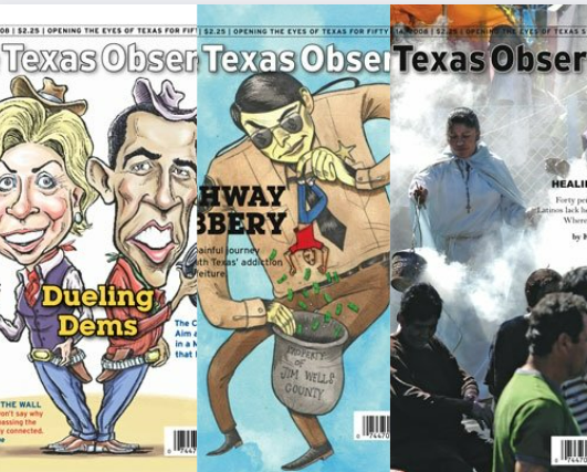 texas observer cover images