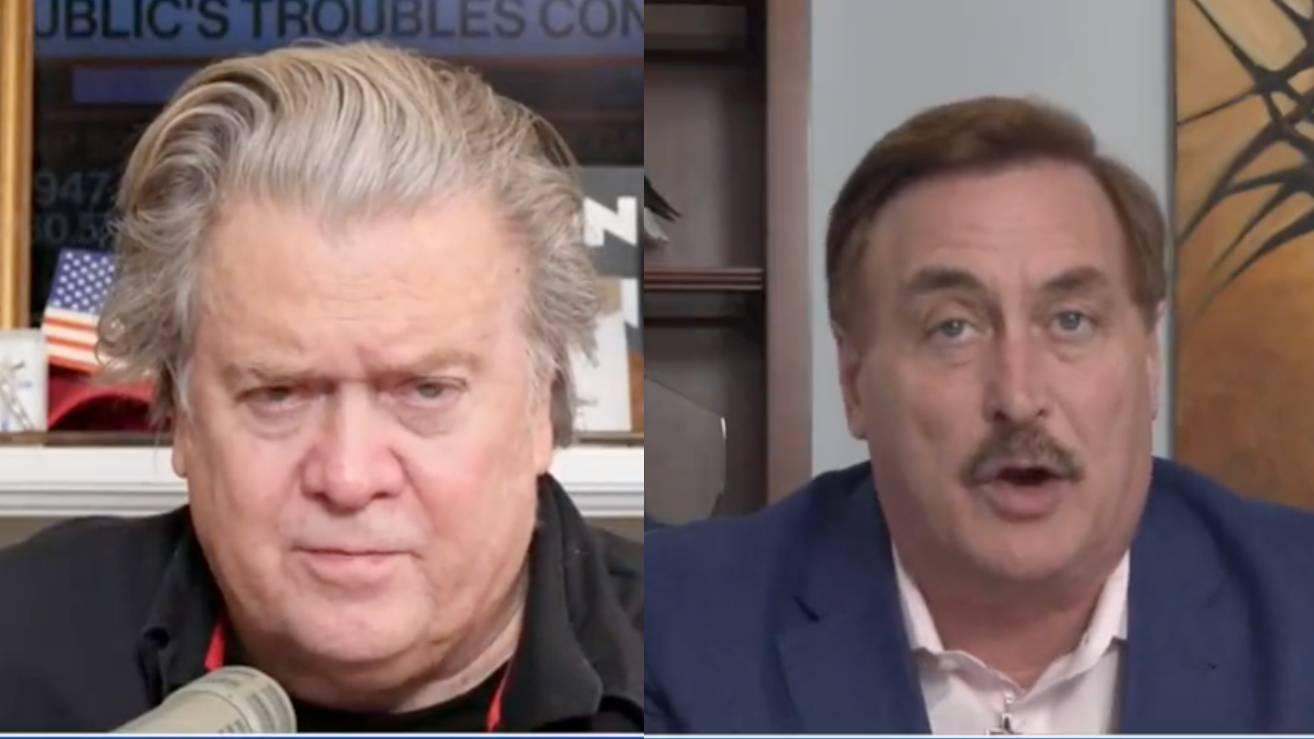 Bannon and Lindell Tear Into Ron DeSantis Throwing Shade at Trump: ‘The Trojan Horse We Thought He Was!’