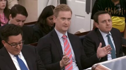 Peter Doocy asks KJP a question