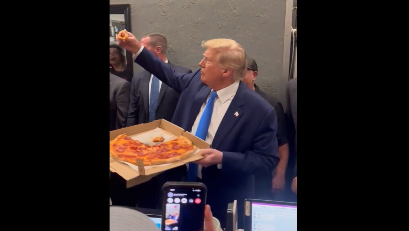 Trump Asks Pizza 'Does Anybody Want a Piece That I've Eaten?'
