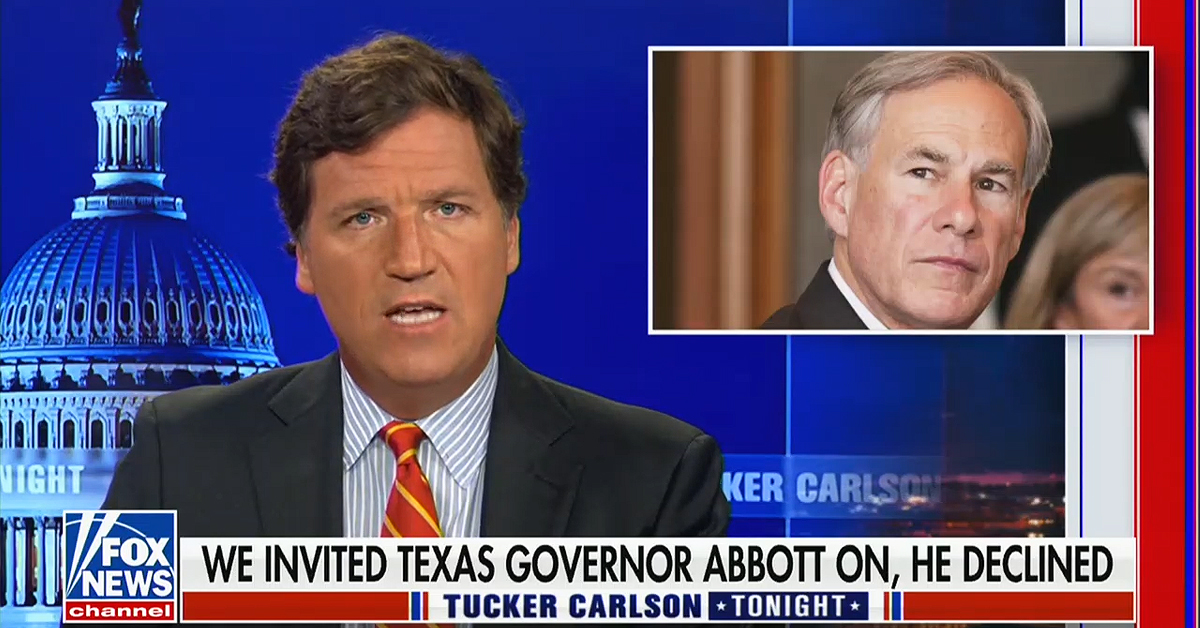 Tucker Carlson Greg Abbott