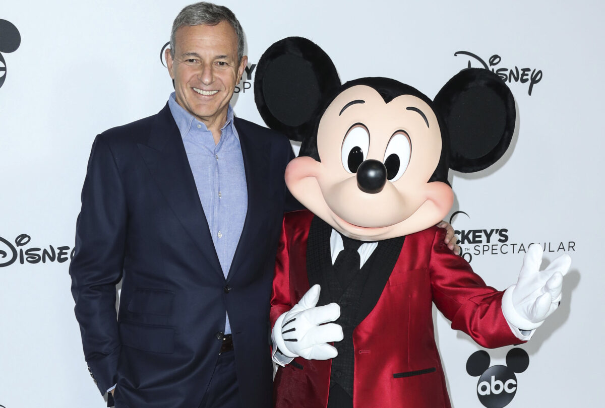 Walt Disney CEO Bob Iger and Mickey Mouse