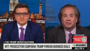 Chris Hayes and George Conway