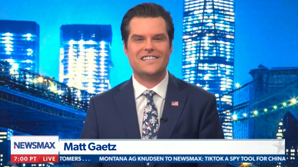 Matt Gaetz hosting Newsmax