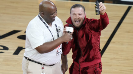 Conor McGregor at Game 4 of the 2023 NBA Finals in Miami