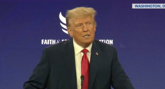 ‘I’m Being Indicted For You!’ Trump Goes Full Martyr in Speech at Faith Conference, Rages at the ‘Scoundrels and Thugs’ Who Charged Him (mediaite.com)