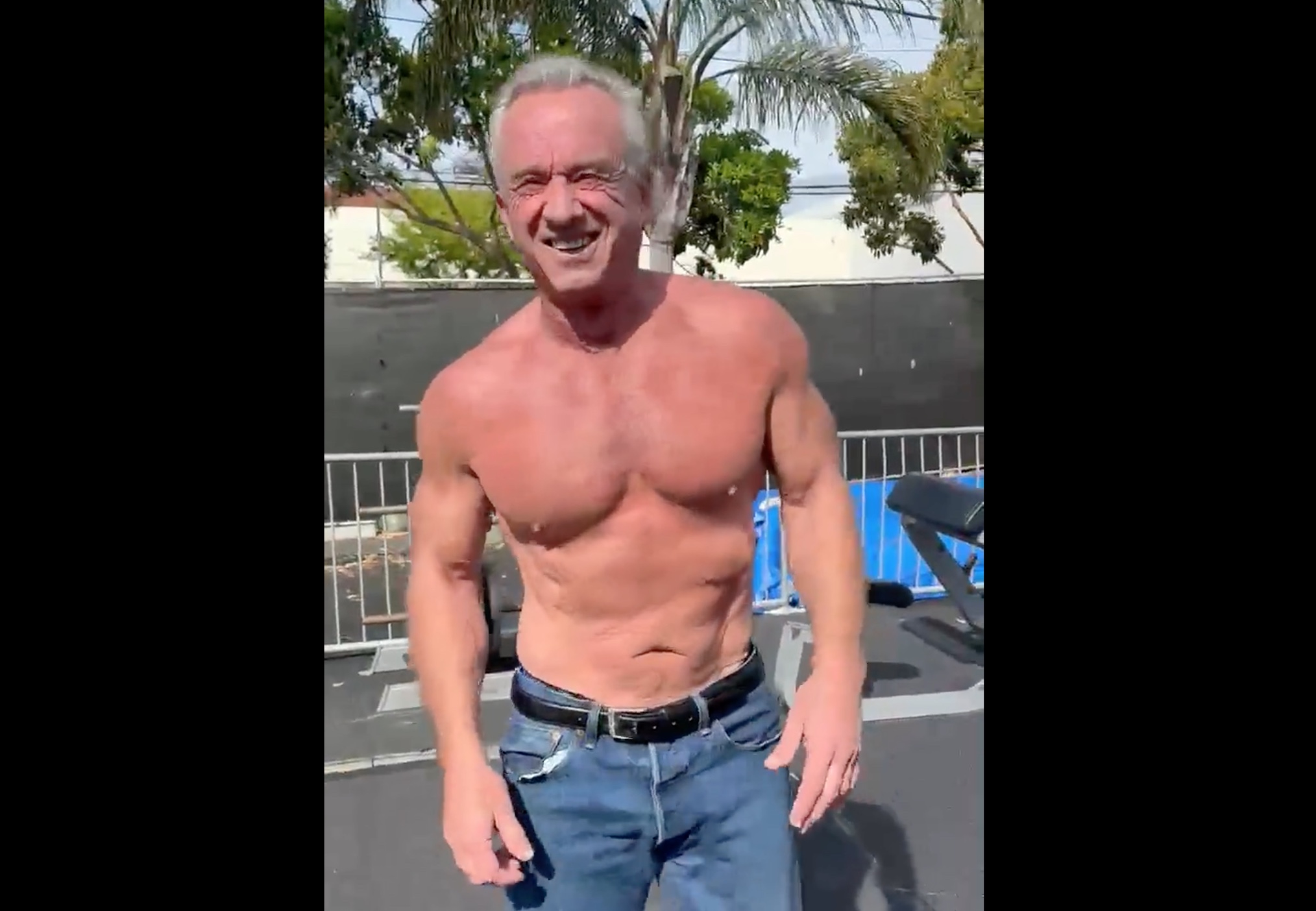 Twitter Fawns Over Videos of RFK Jr. Working Out Shirtless