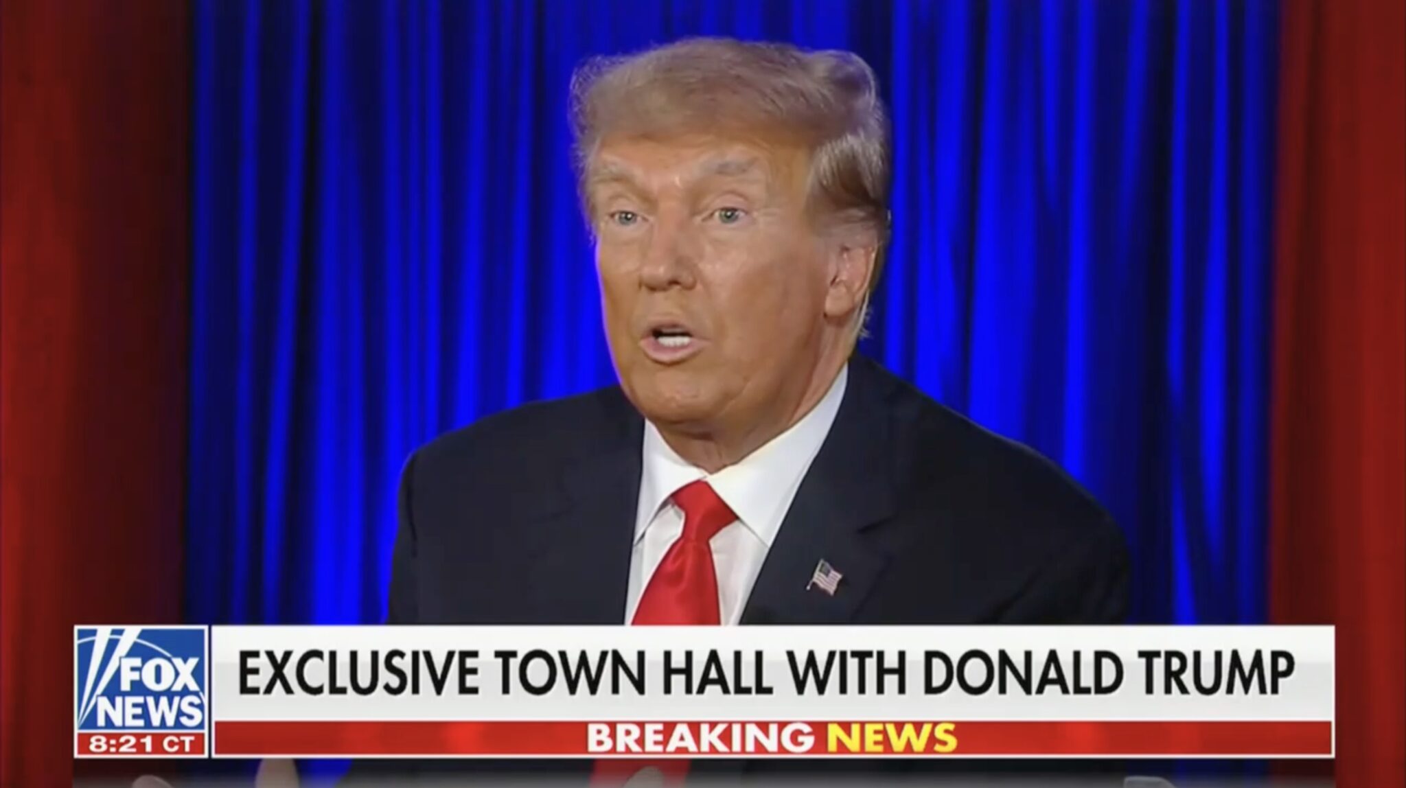 EVEN FOX NEWS VIEWERS ARE TIRED OF TRUMP — townhall a total disaster 🤡
