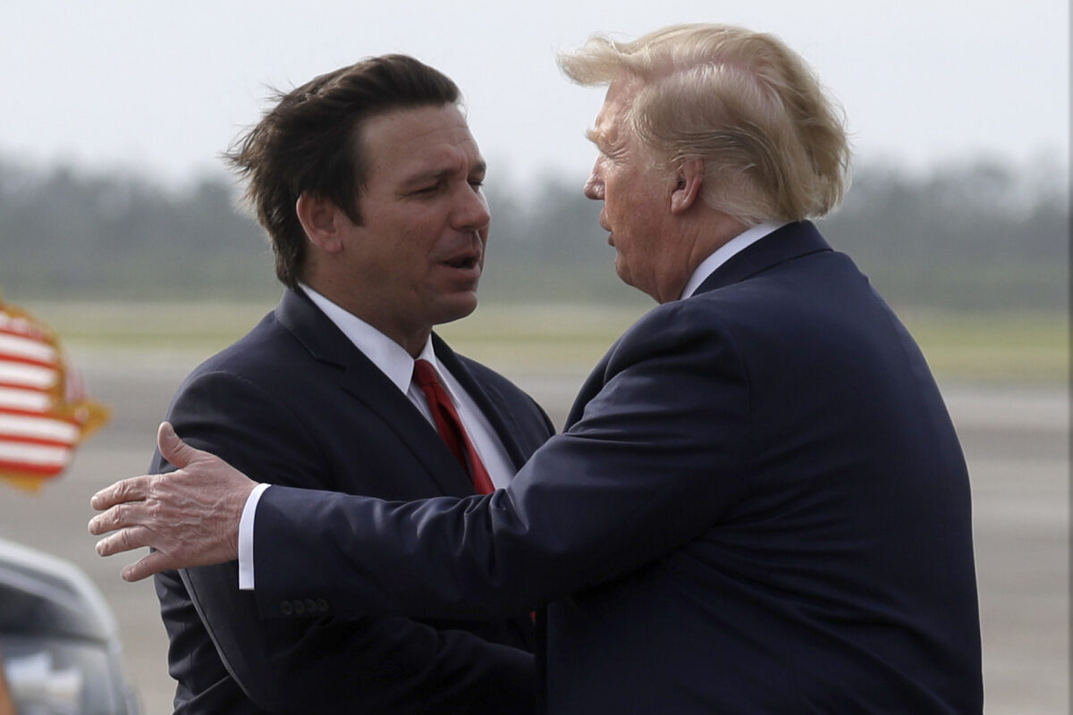 Donald Trump and Ron DeSantis in 2019