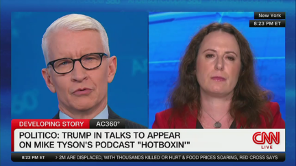 Baffled Anderson Cooper Asks Maggie Haberman About Strategy Behind Trump Doing Mike Tyson Podcast