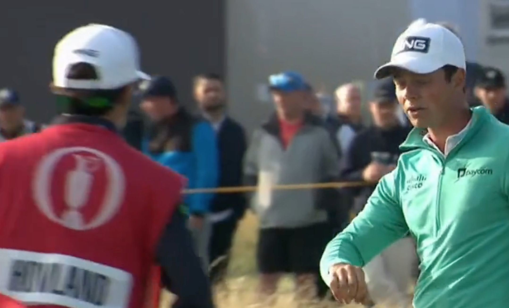 Bird Poops on Golfer Viktor Hovland's Arm at British Open